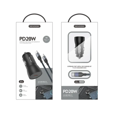 Sendem PD Fast Metal Car Charger Kit