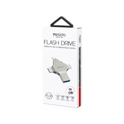 Yesido FL10 Flash Drive 16GB OTG & Memory Stick For USB/Micro/Type-C/IP