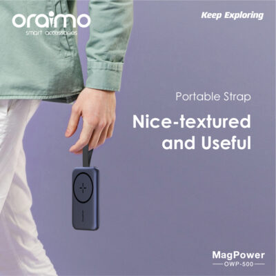 Oraimo Mag Power 5000mAh |Magnetic Wireless Power Bank