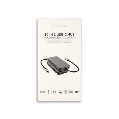 Coteci 10 in 1 USB-C HUB Multiport Adapter