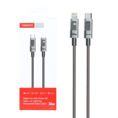 Tranyoo CL-1 36W Type-c To Lightning Transparent Data Cable